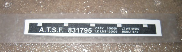 Sticker on the glass