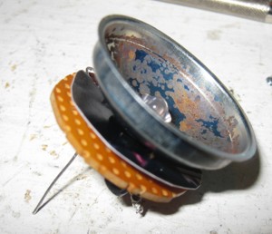 Spotlight internal assembly